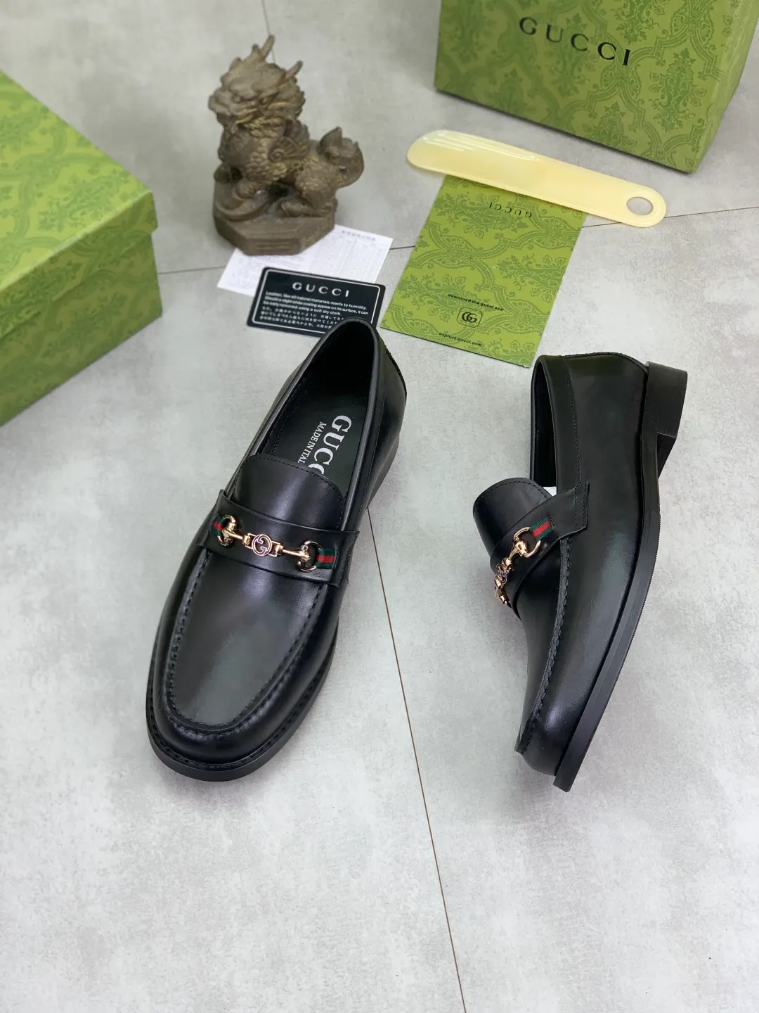 Men's men's shoes 💰P460 [New style] Water dyed cowhide 💰💎💎💎 [Gucci] GUCCI high-end men's formal business leather shoes, original order 1:1! Original imported high-end calfskin, original metal buckle, imported first-layer cowhide lining for feet, original outsole, men's shoe size: 38-45, black color available